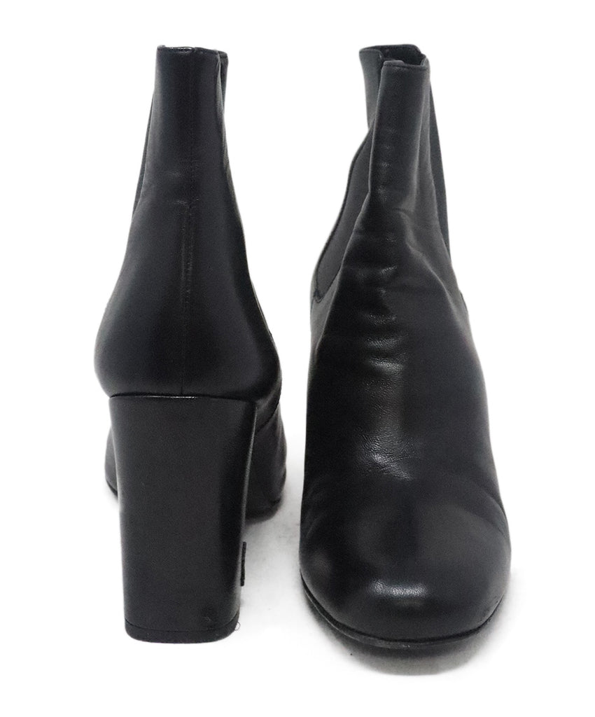 YSL Black Leather Booties 2