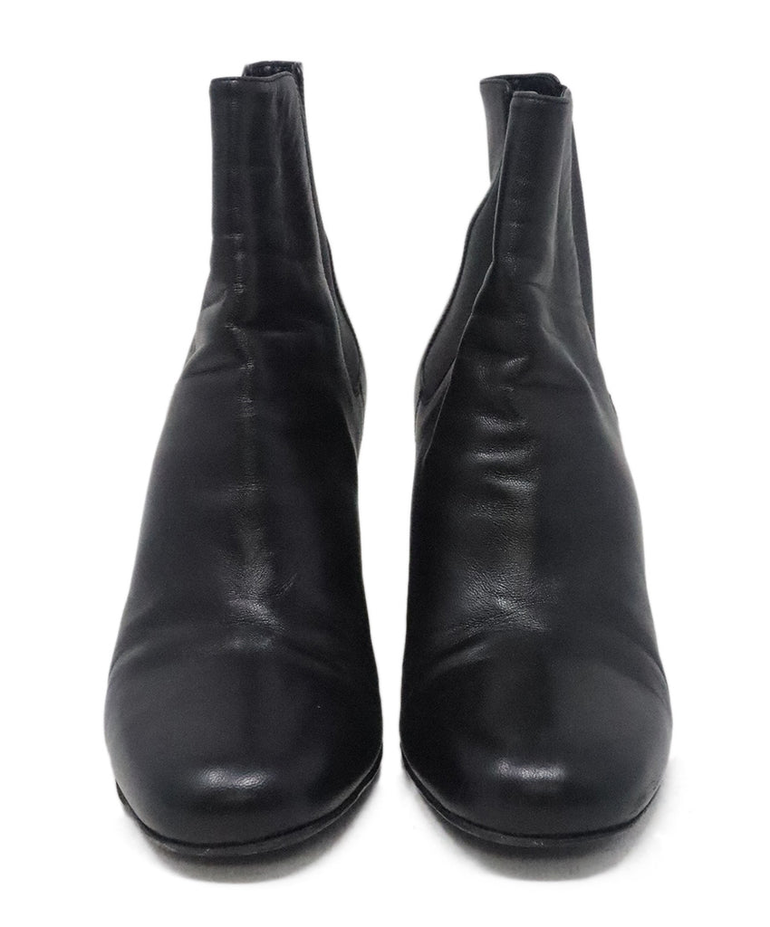 YSL Black Leather Booties 3