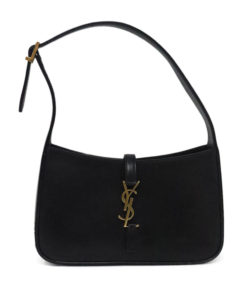 YSL Black Leather Shoulder Bag 