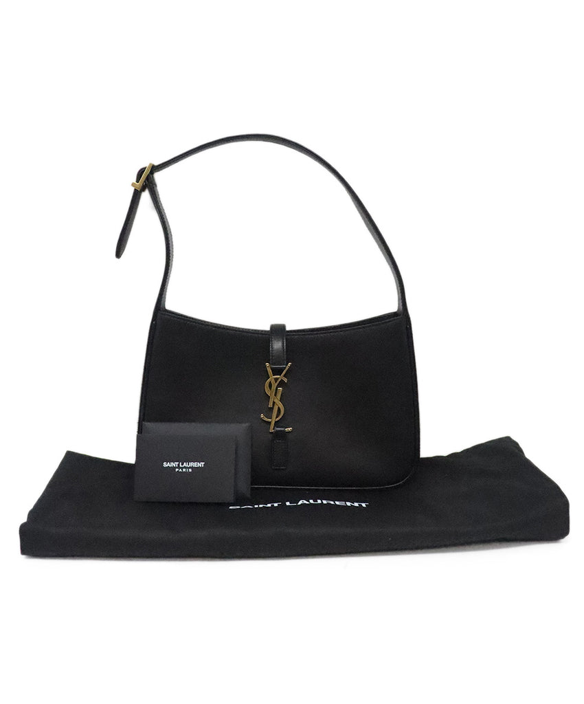 YSL Black Leather Shoulder Bag 6