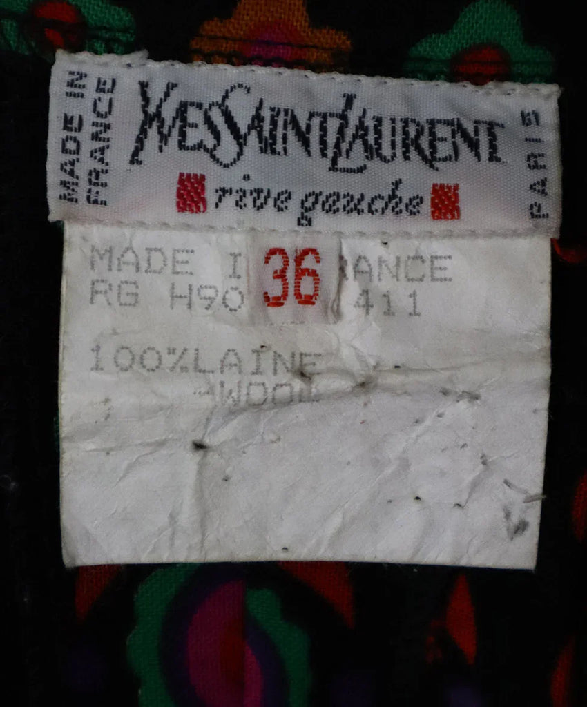 YSL Multicolor Print Wool Pants 2