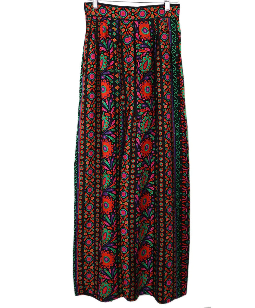 YSL Multicolor Print Wool Pants 1
