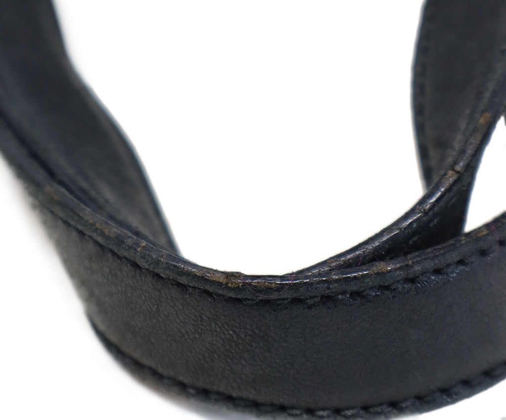 YSL Black Nylon Leather Trim Satchel Handbag 7