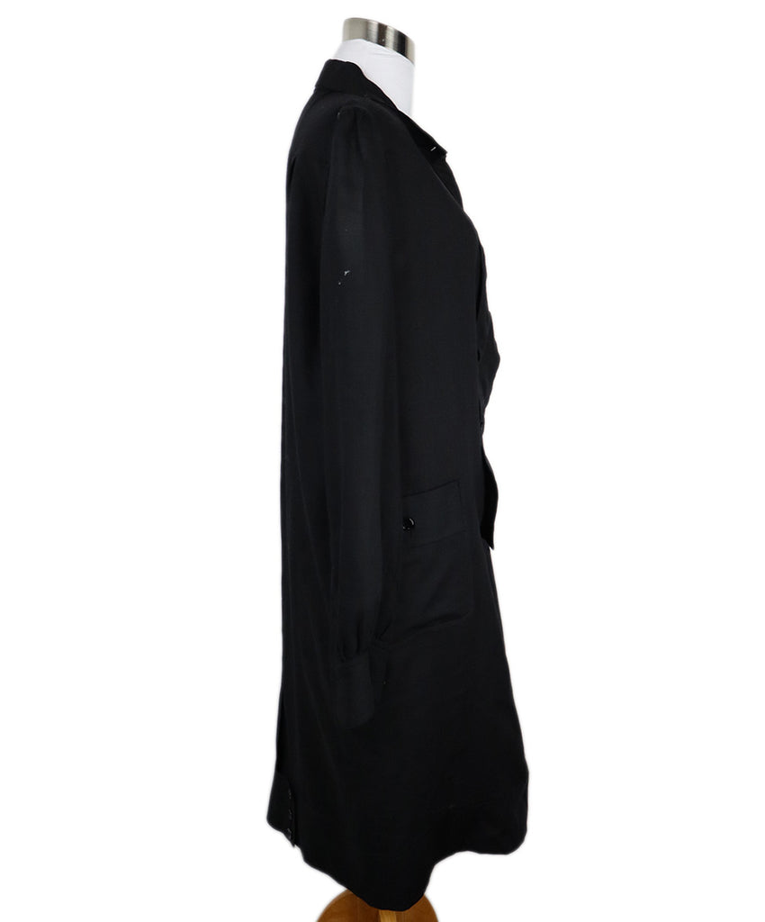 YSL Black Wool Longsleeve Dress 1