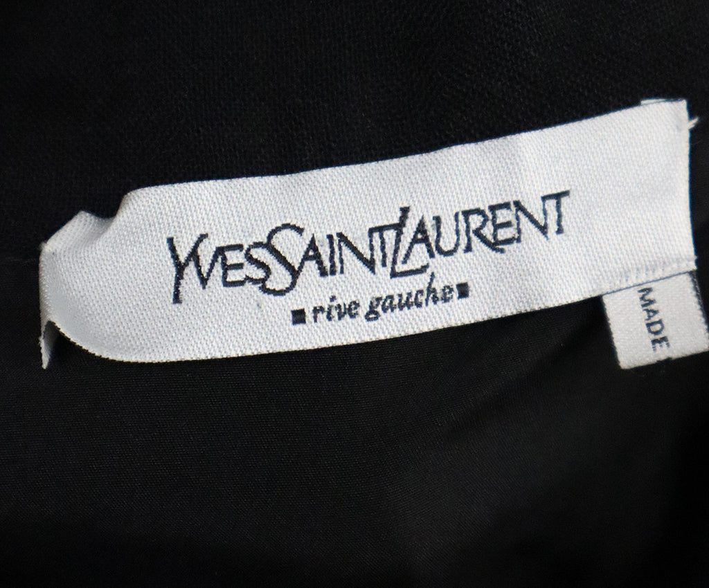 YSL Black Wool Longsleeve Dress 3