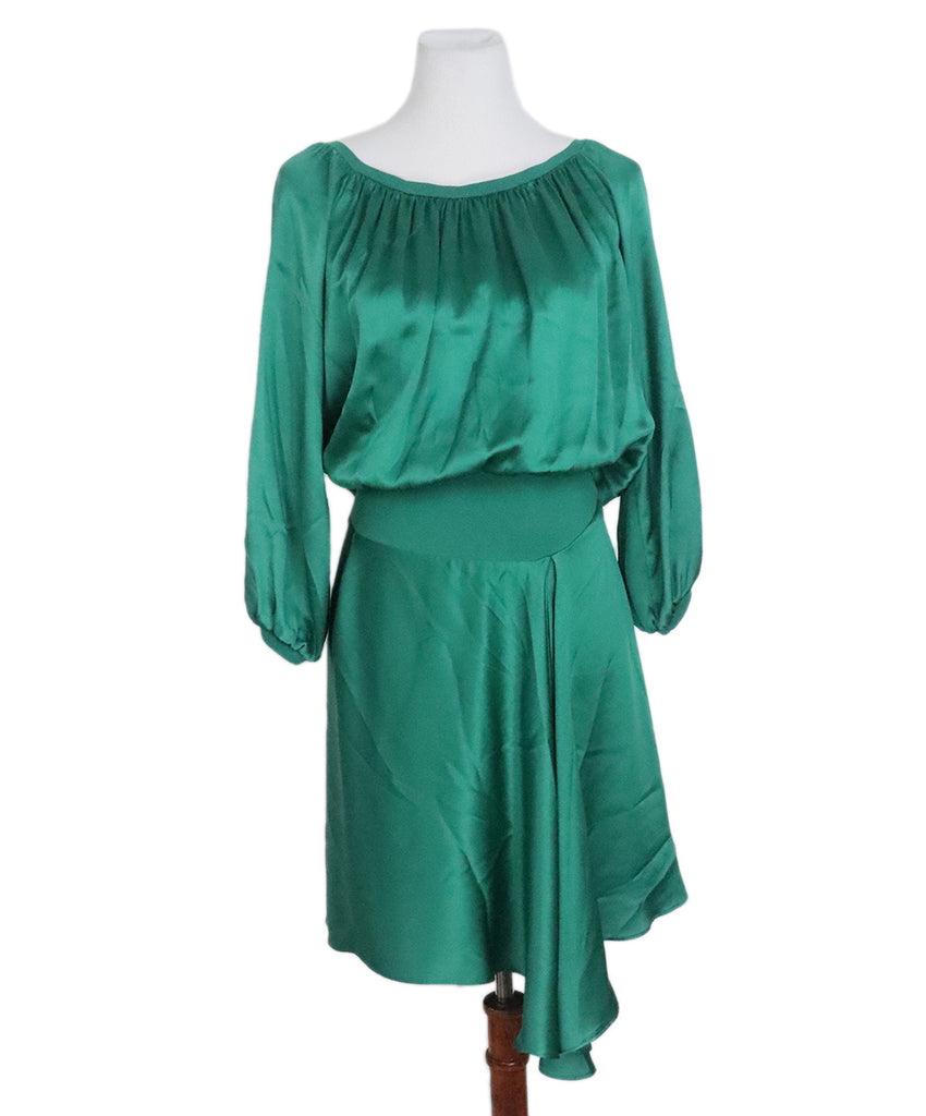 YSL Green Silk Dress 