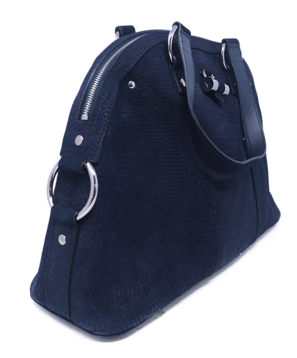 YSL Navy Suede Large Muse Bag Michael s Consignment NYC