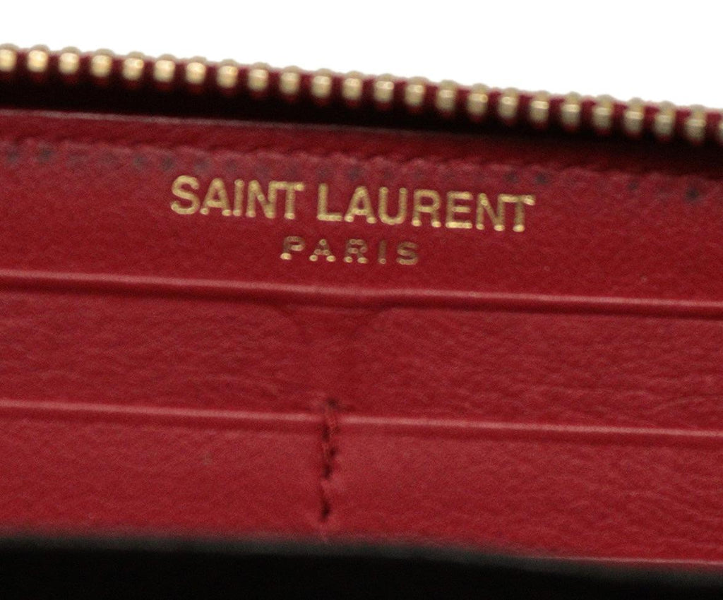 YSL Red Leather Wallet - Michael's Consignment NYC