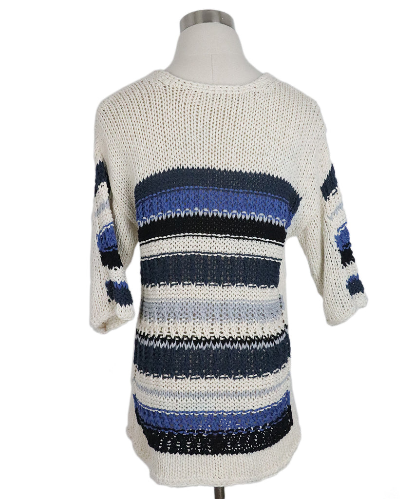Yigal Azrouel Blue Stripes Knit Sweater 2