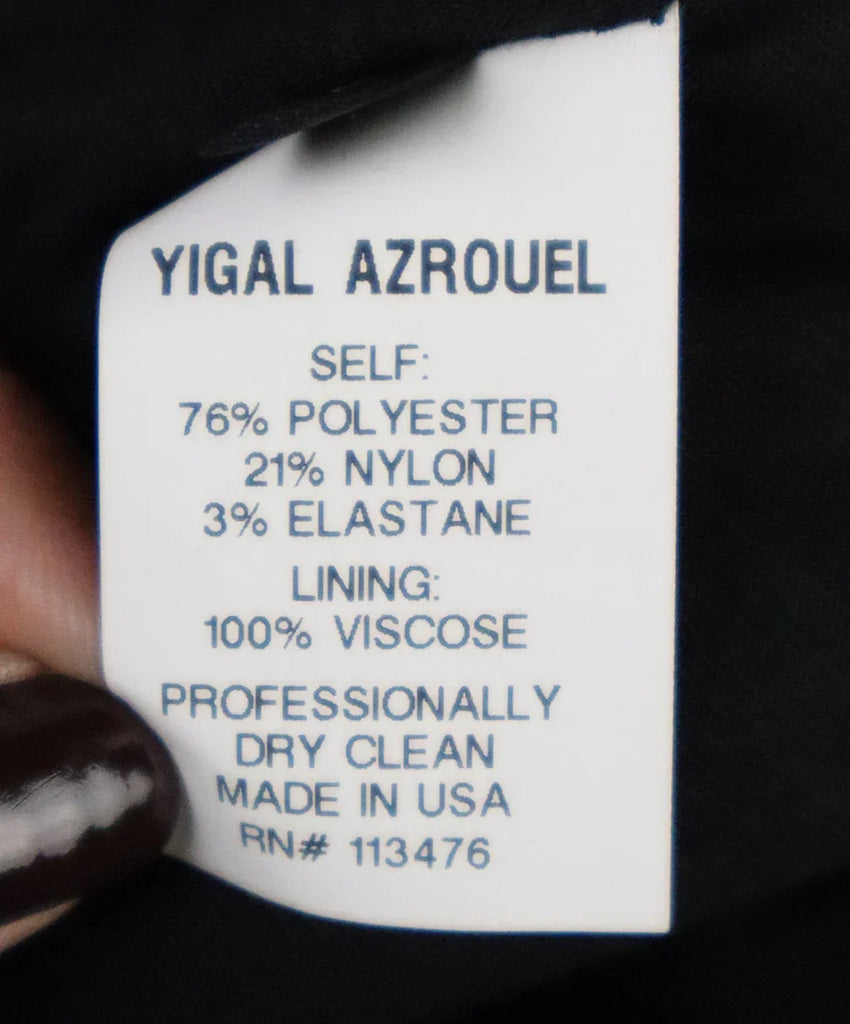 Yigal Azrouel Blue & Black Lace Dress sz 6 - Michael's Consignment NYC