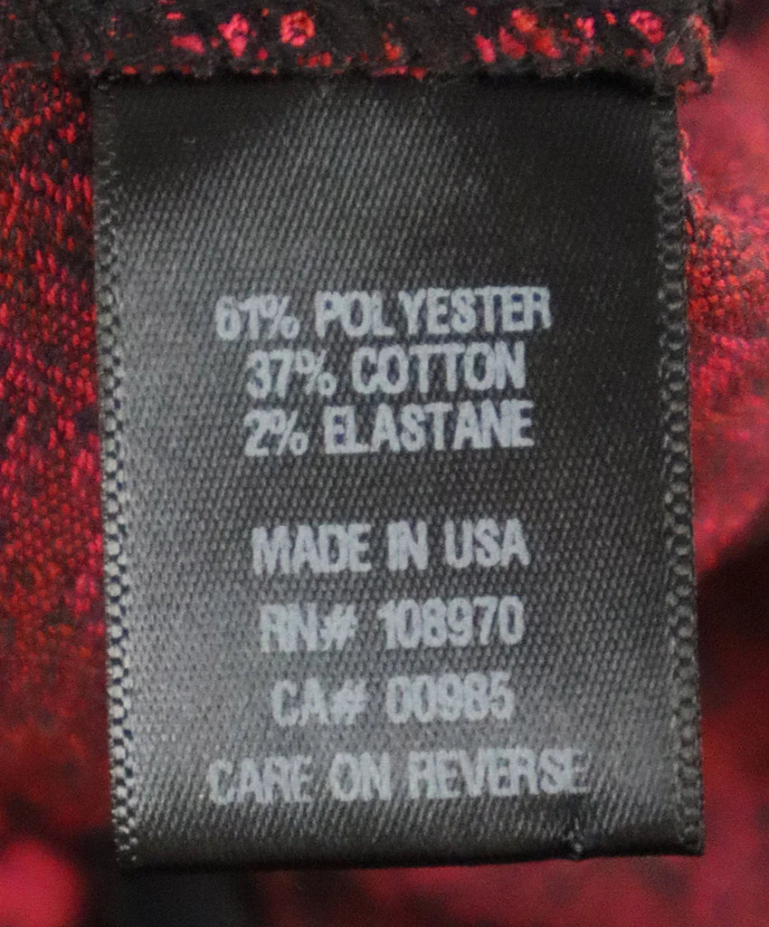 Zac Posen Pink Red & Black Floral Dress sz 6 - Michael's Consignment NYC