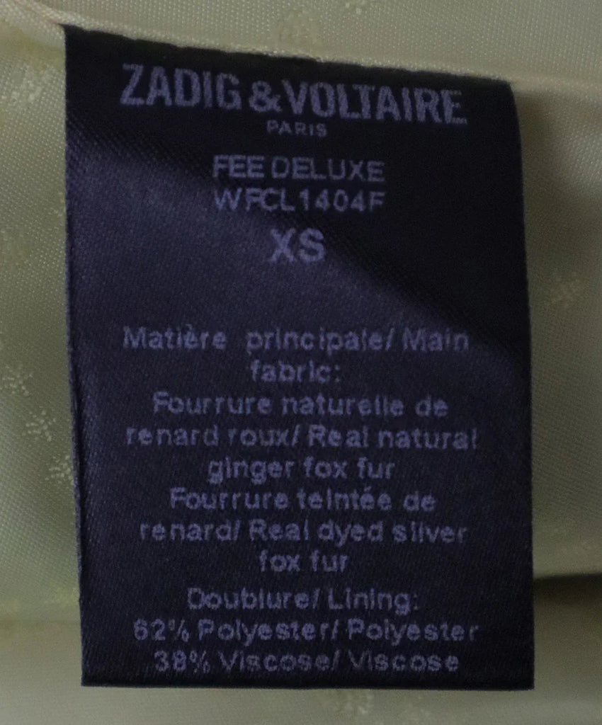 Zadig & Voltaire Multicolor Fox Fur Vest sz 2 - Michael's Consignment NYC