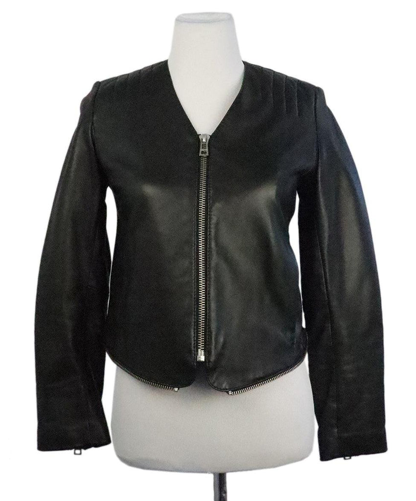Zadig & Voltaire Black Leather Jacket sz 2 - Michael's Consignment NYC
