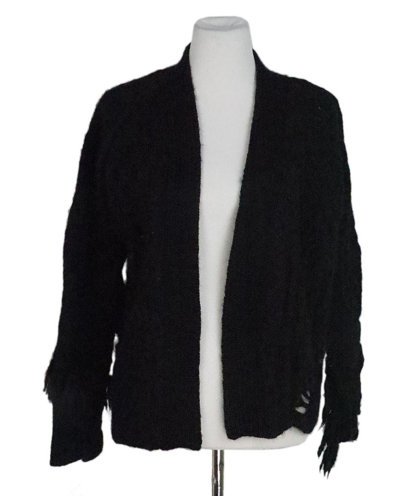 Zadig & Voltaire Black Wool Cardigan sz 6 - Michael's Consignment NYC