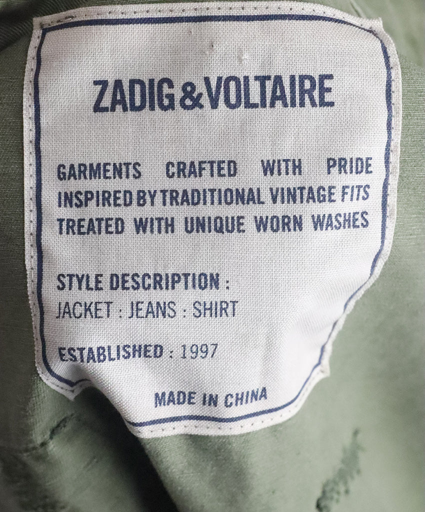 Zadig & Voltaire Olive Green Jacket 3