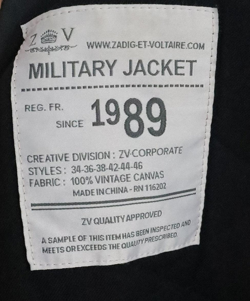 Zadig & Voltaire Navy Beaded Jacket 3