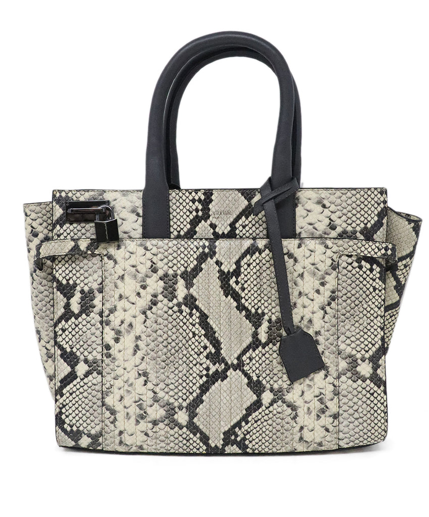 Zadig & Voltaire Python Print Leather Tote 