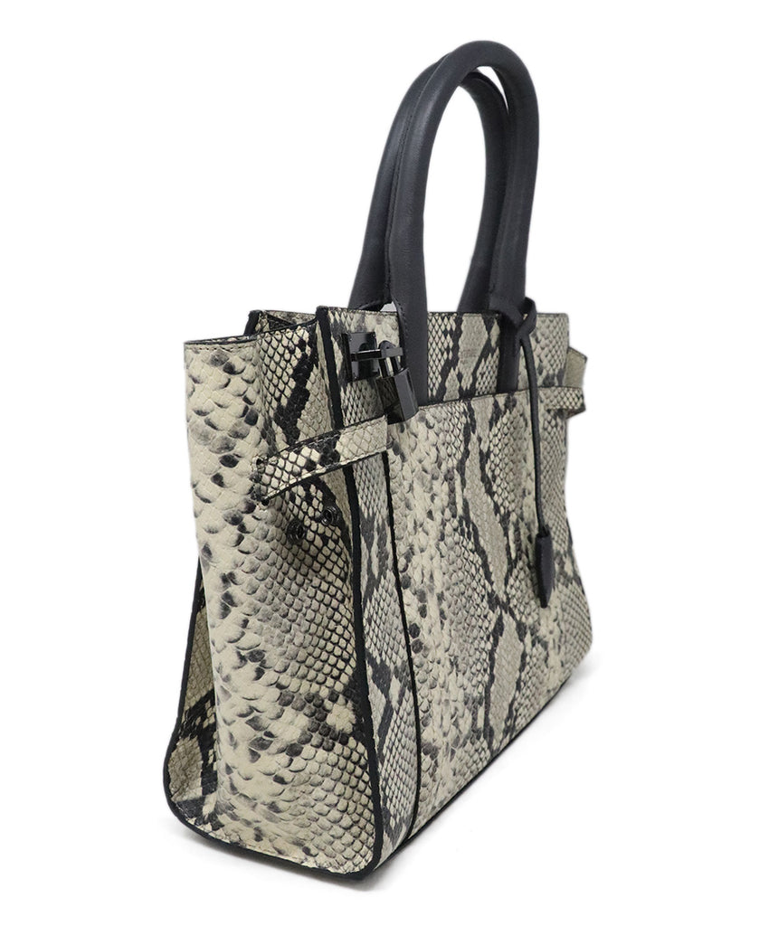 Zadig & Voltaire Python Print Leather Tote 2