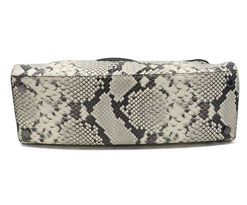 Zadig & Voltaire Python Print Leather Tote 4