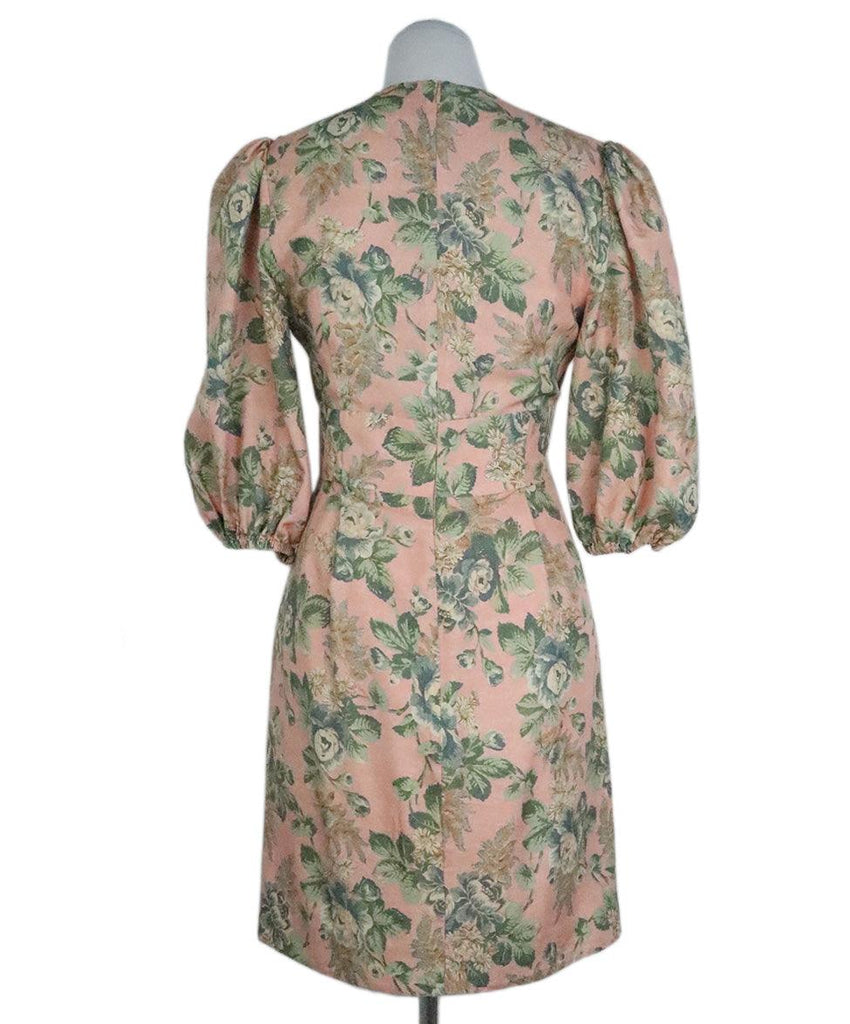 Zimmerman Peach & Green Floral Print Dress sz 2 - Michael's Consignment NYC