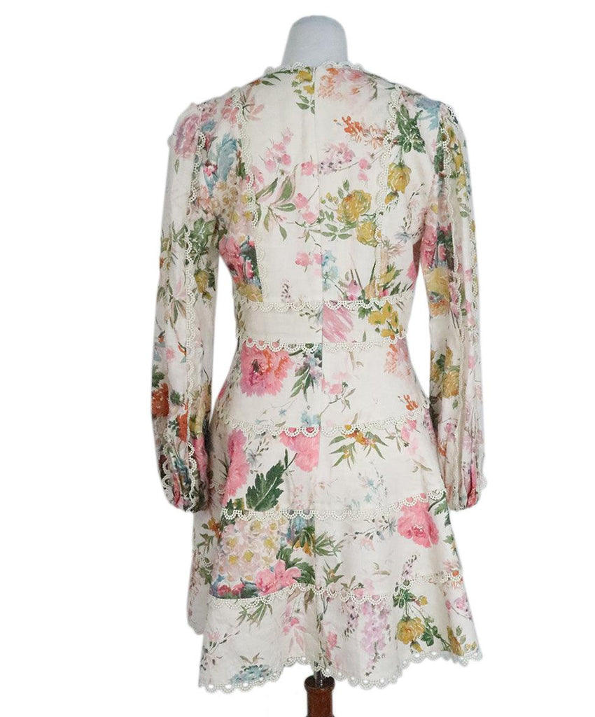 Zimmerman Pink Floral Cotton Dress sz 6 - Michael's Consignment NYC
