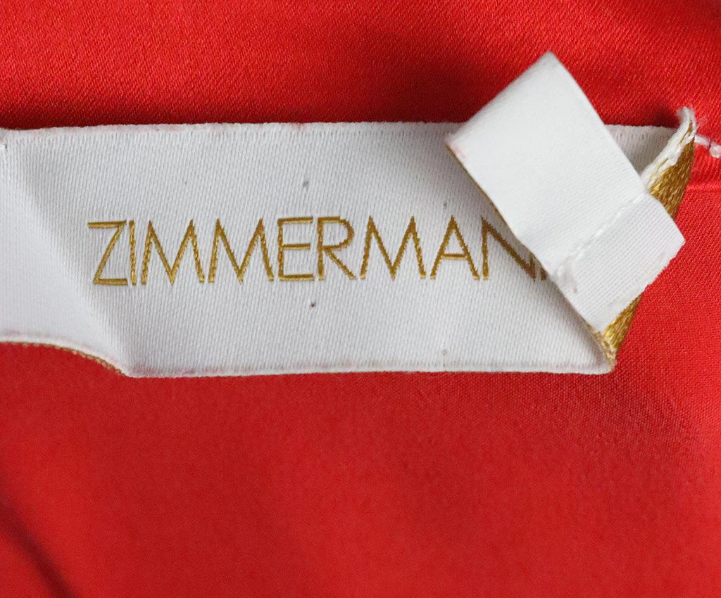 Zimmerman Red Silk Dress sz 2 - Michael's Consignment NYC