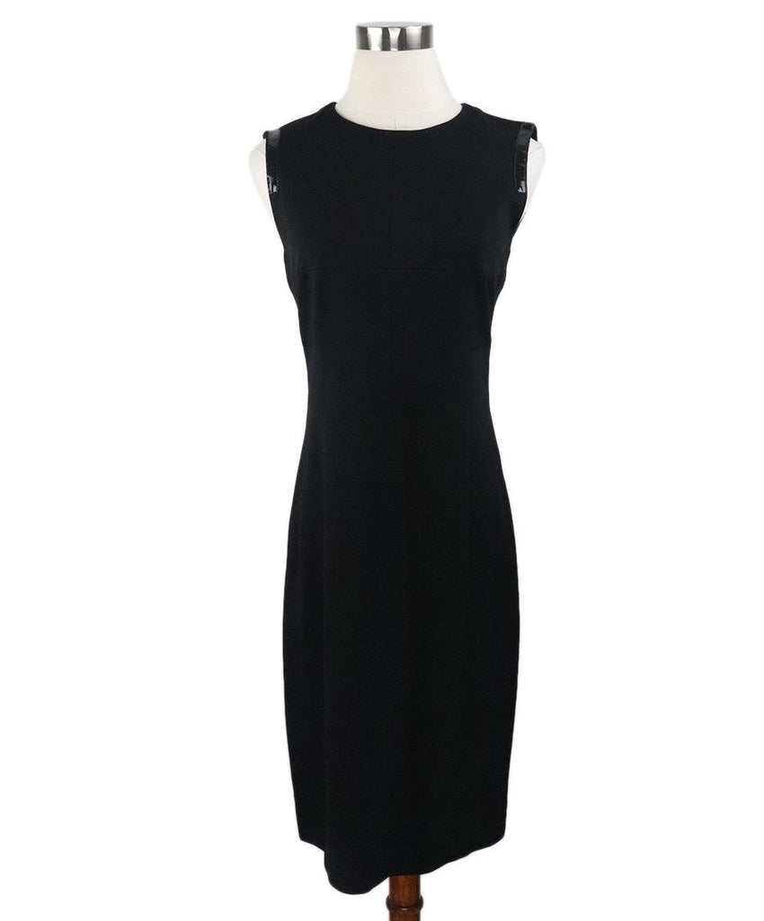 Akris Punto Black Knit Sleeveless Dress Sz 6 - Michael's Consignment NYC
