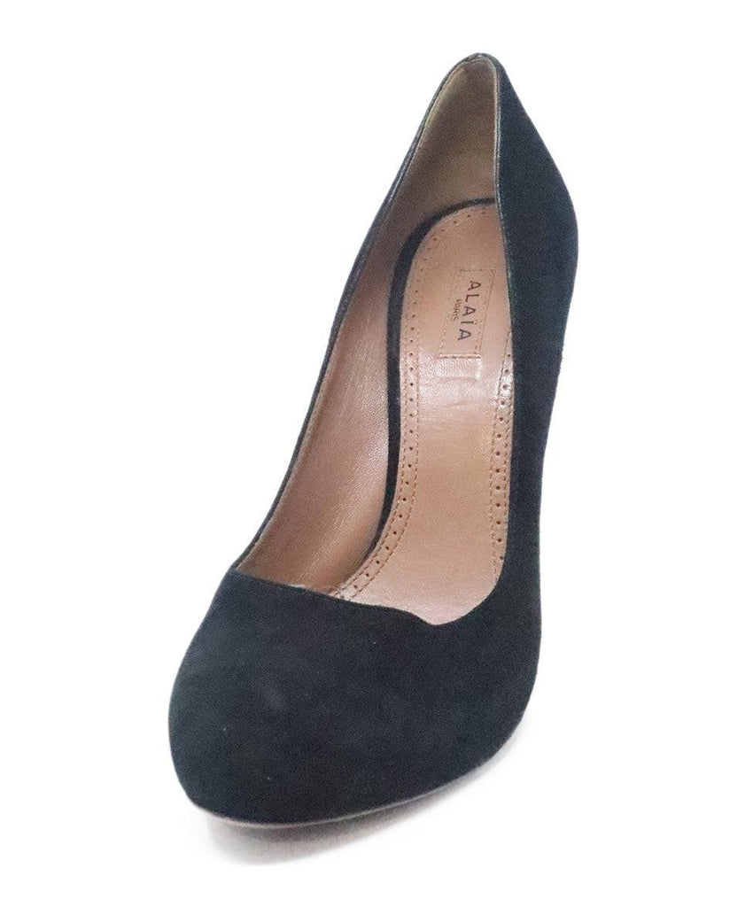 Alaia Black Suede Heels sz 7 - Michael's Consignment NYC