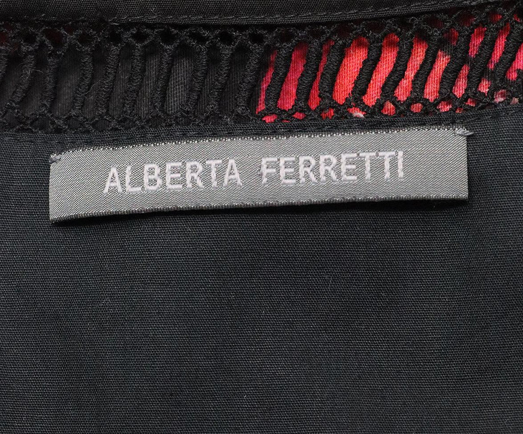 Alberta Ferretti Multicolored Floral Cotton Dress sz 2 - Michael's Consignment NYC