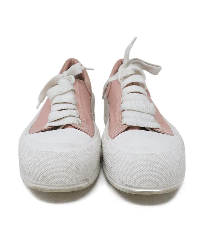Alexander McQueen Canvas Pink Sneakers sz 7.5 - Michael's Consignment NYC