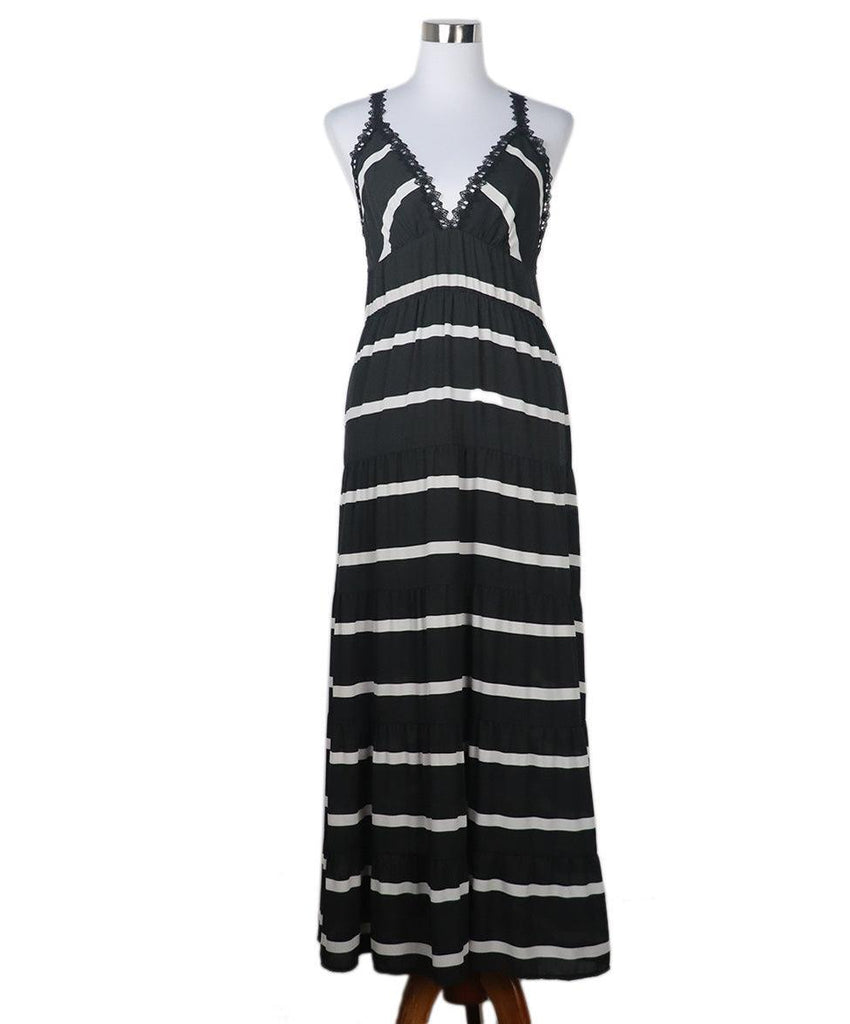 Alice + Olivia Brown & White Maxi Dress sz 8 - Michael's Consignment NYC