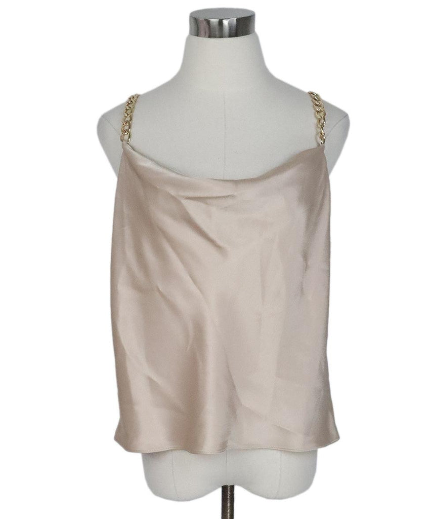 Alice + Olivia Champagne Triacetate Top sz 6 - Michael's Consignment NYC