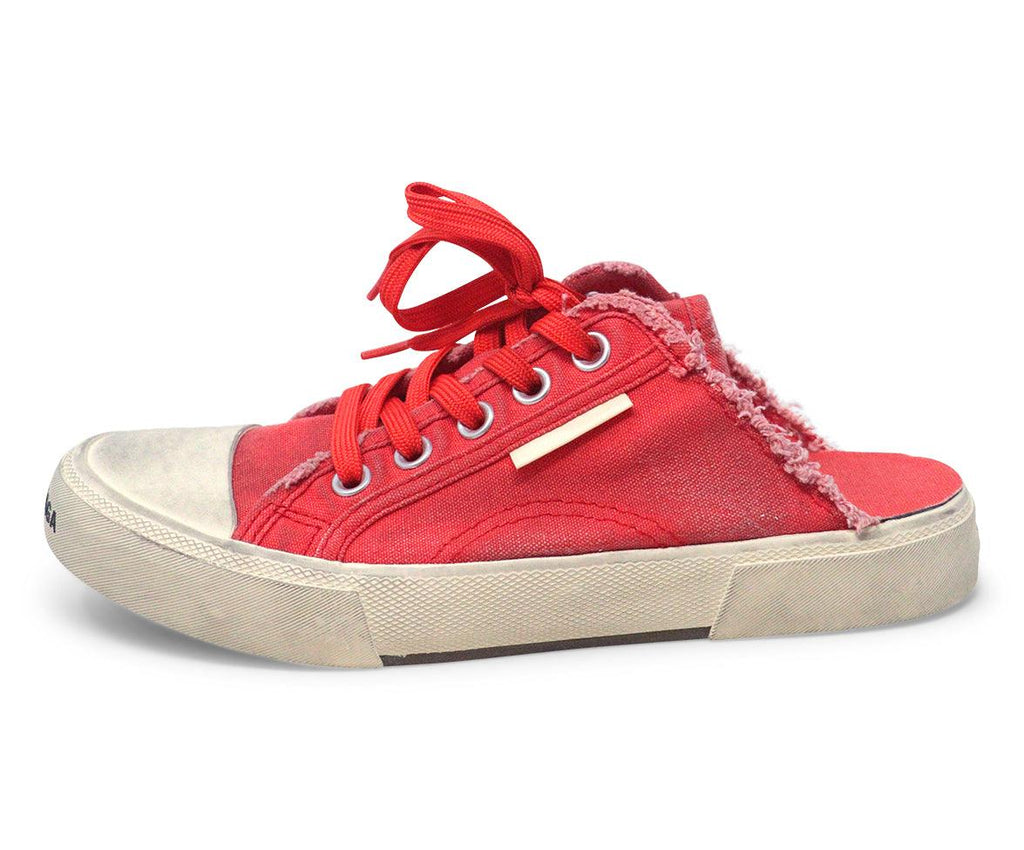 Balenciaga Red Canvas Sneakers sz 7 - Michael's Consignment NYC