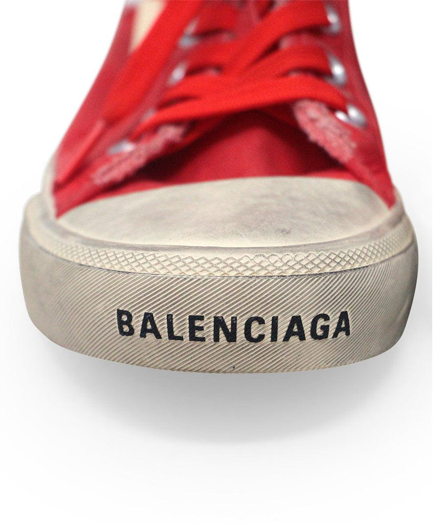 Balenciaga Red Canvas Sneakers sz 7 - Michael's Consignment NYC