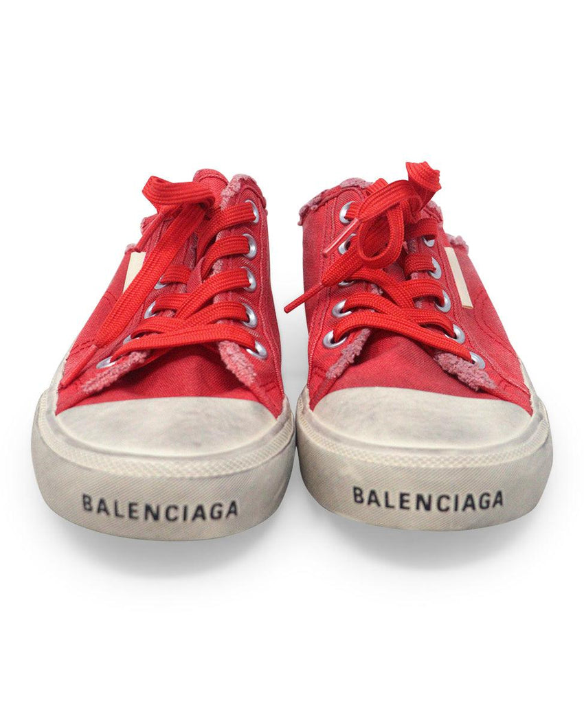 Balenciaga Red Canvas Sneakers sz 7 - Michael's Consignment NYC
