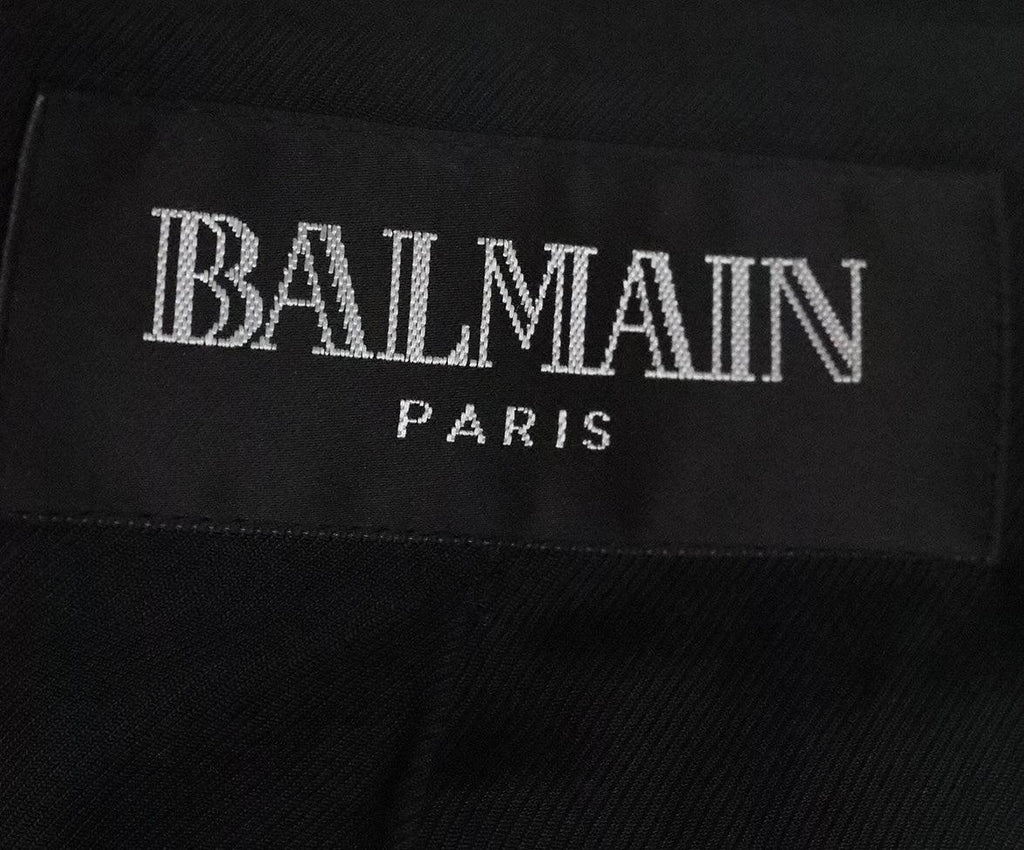 Balmain Black Cotton Blazer sz 0 - Michael's Consignment NYC