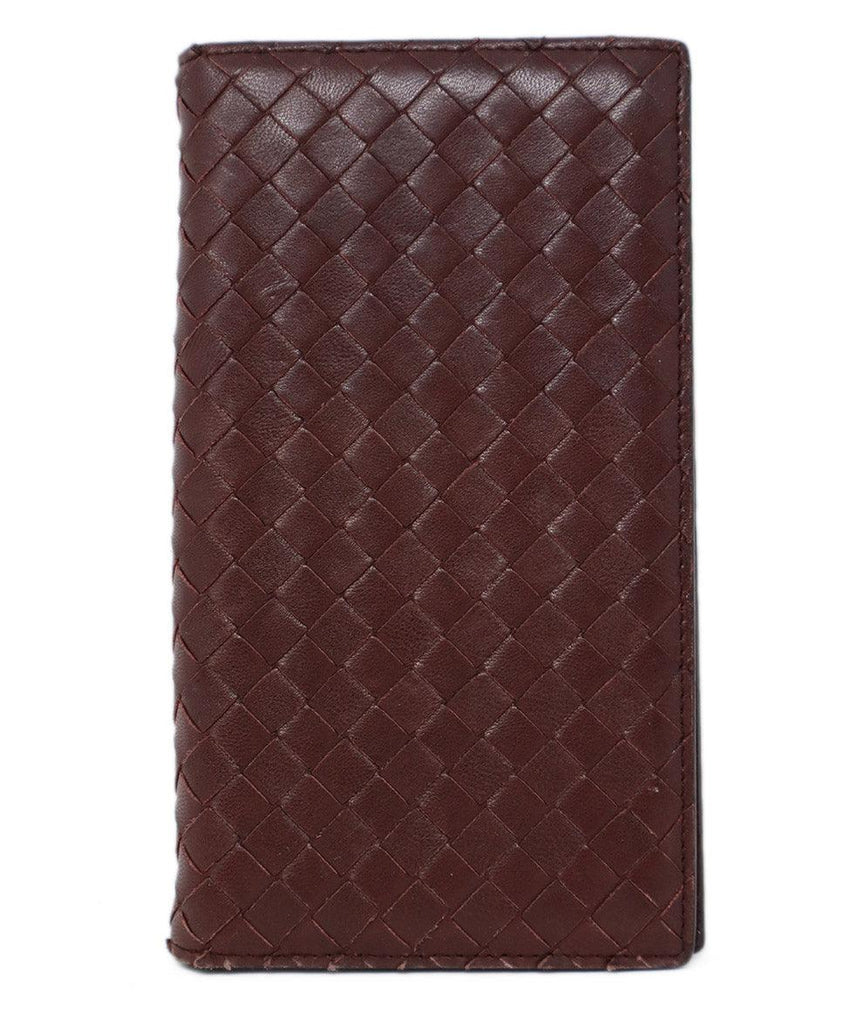 Bottega Veneta Brown Woven Leather Address Book - Michael's Consignment NYC