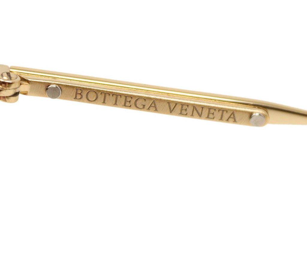 Bottega Veneta Gold Sunglasses - Michael's Consignment NYC