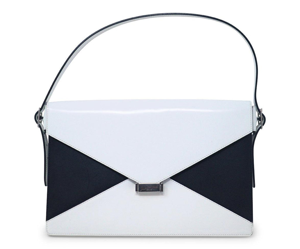 Celine B&W Leather Shoulder Bag - Michael's Consignment NYC