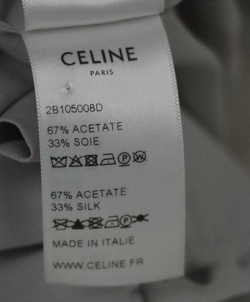 Celine Grey Silk Blouse sz 2 - Michael's Consignment NYC