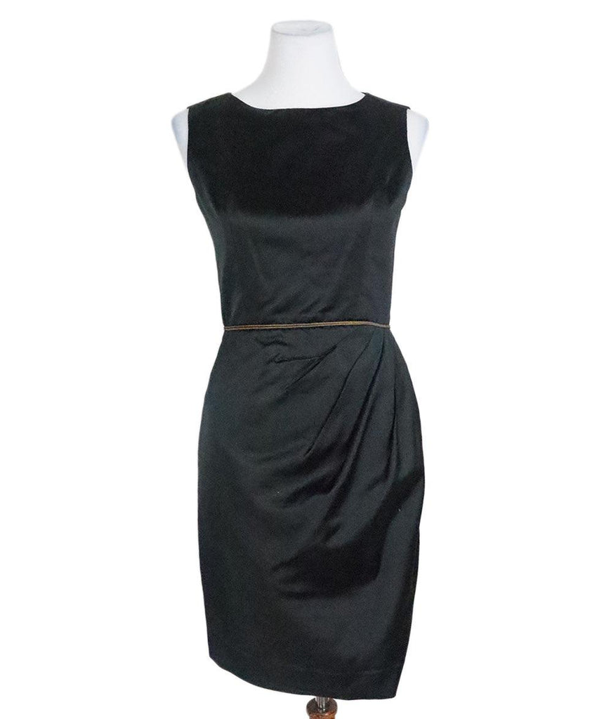 Chanel Black Satin & Silk Dress sz 2 - Michael's Consignment NYC