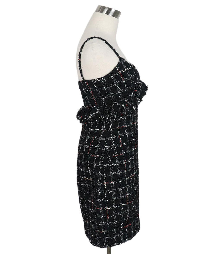 Chanel Black White & Red Tweed Dress sz 2 - Michael's Consignment NYC