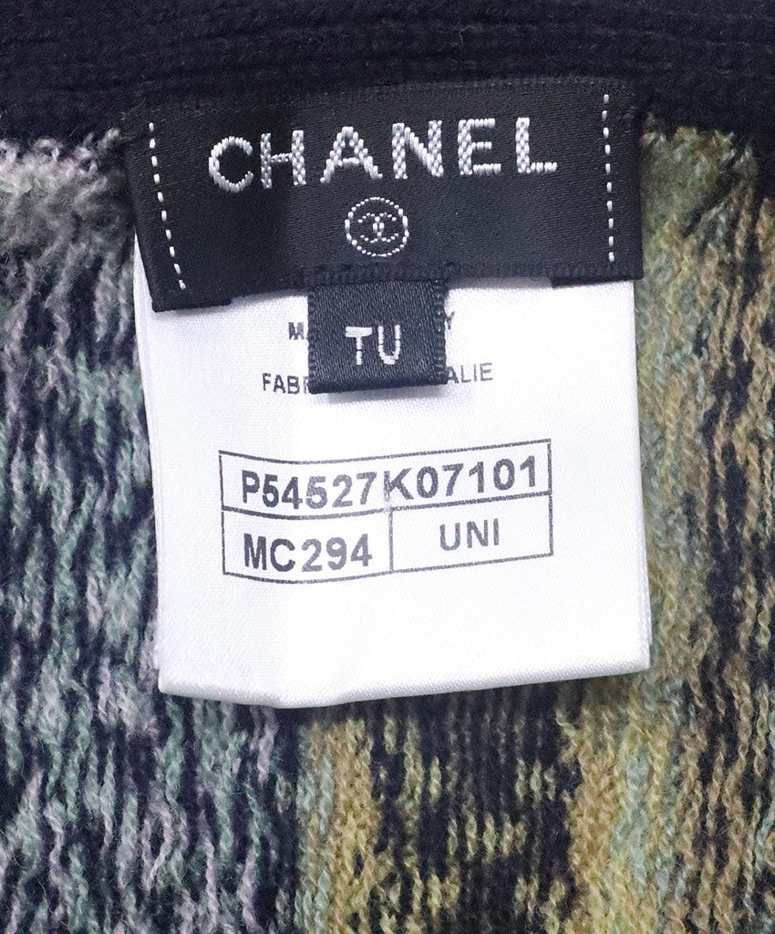 Chanel Fall 2016 Multicolor Print Cashmere Scarf - Michael's Consignment NYC