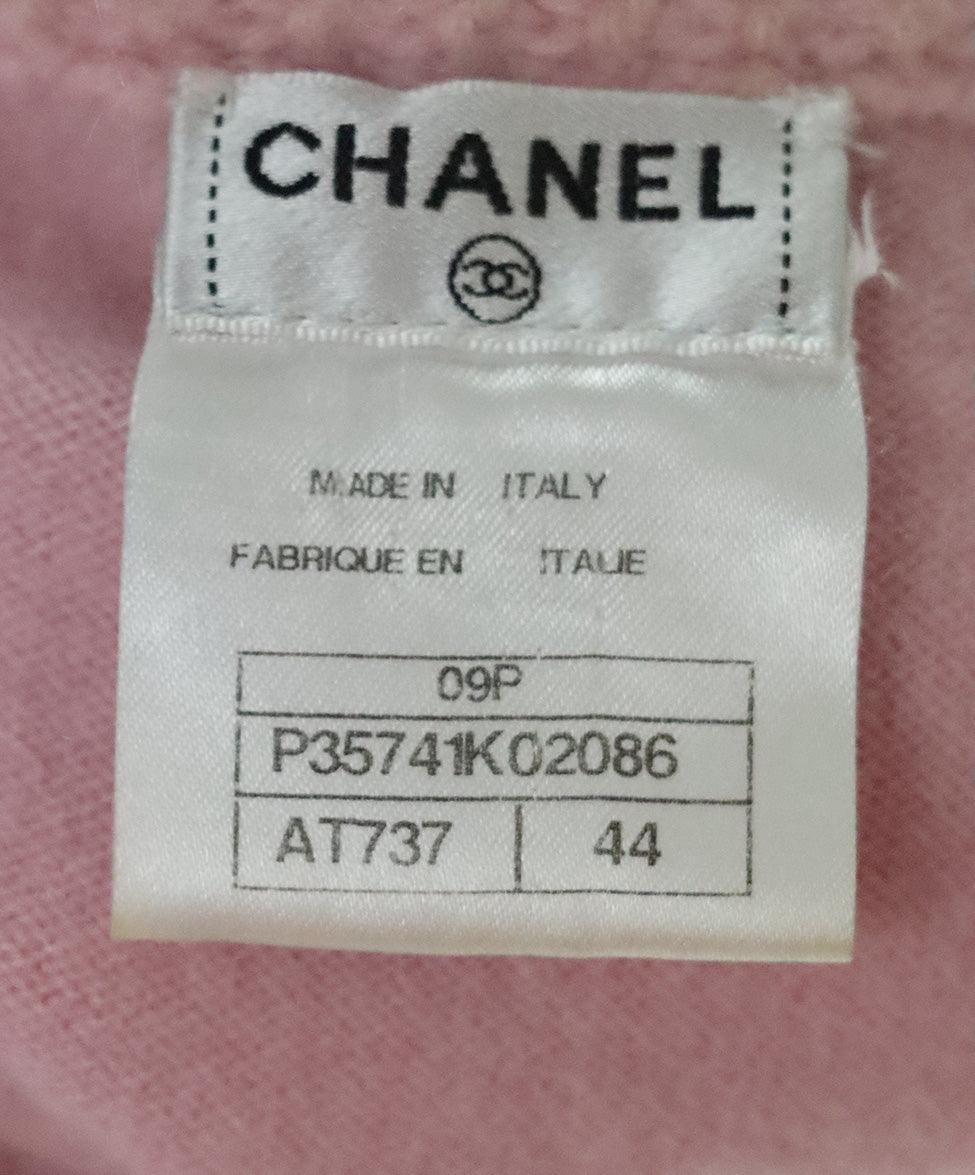 Chanel Pink Cashmere Top sz 8