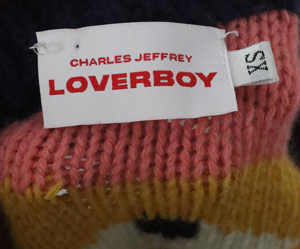 Charles Jeffrey Multicolor Frayed Wool Sweater sz 2 - Michael's Consignment NYC