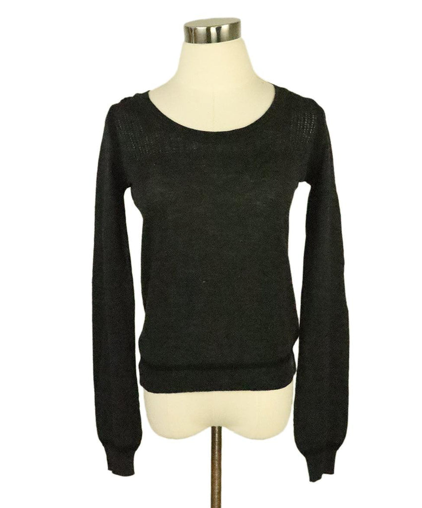 Chloe Charcoal Grey Wool Sweater sz 4 - Michael's Consignment NYC