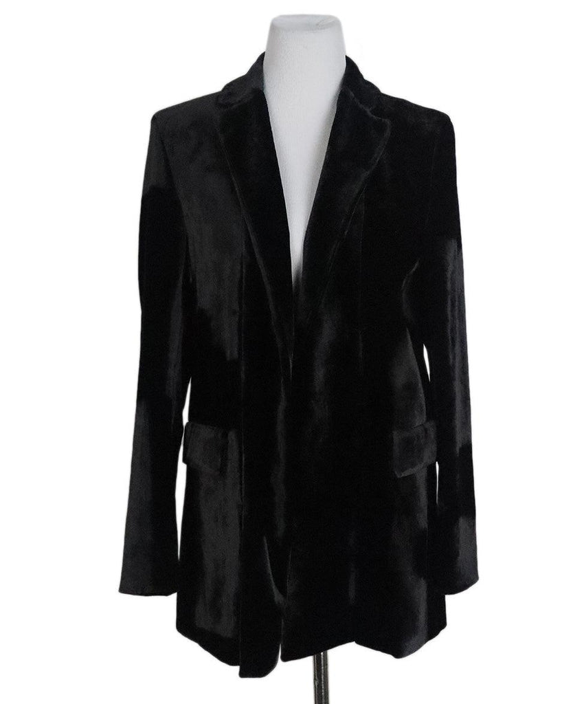 Cividini Black Velvet Jacket sz 6 - Michael's Consignment NYC
