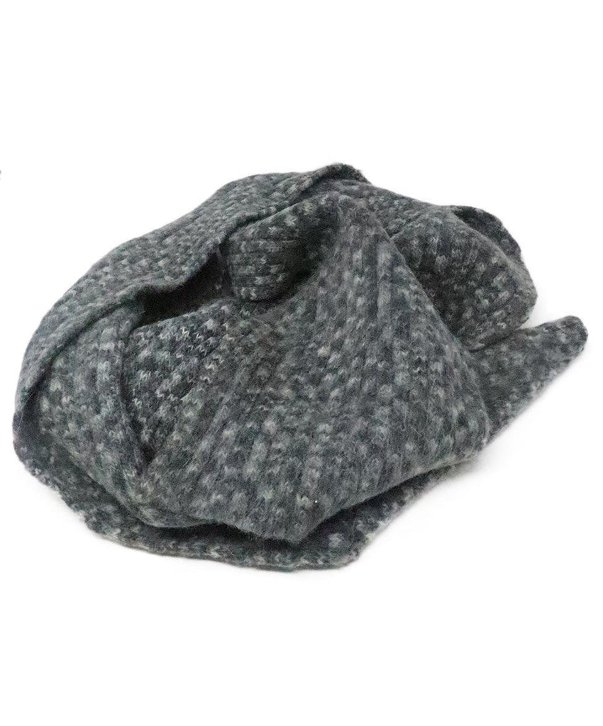 D&G Charcoal Grey Wool Scarf - Michael's Consignment NYC