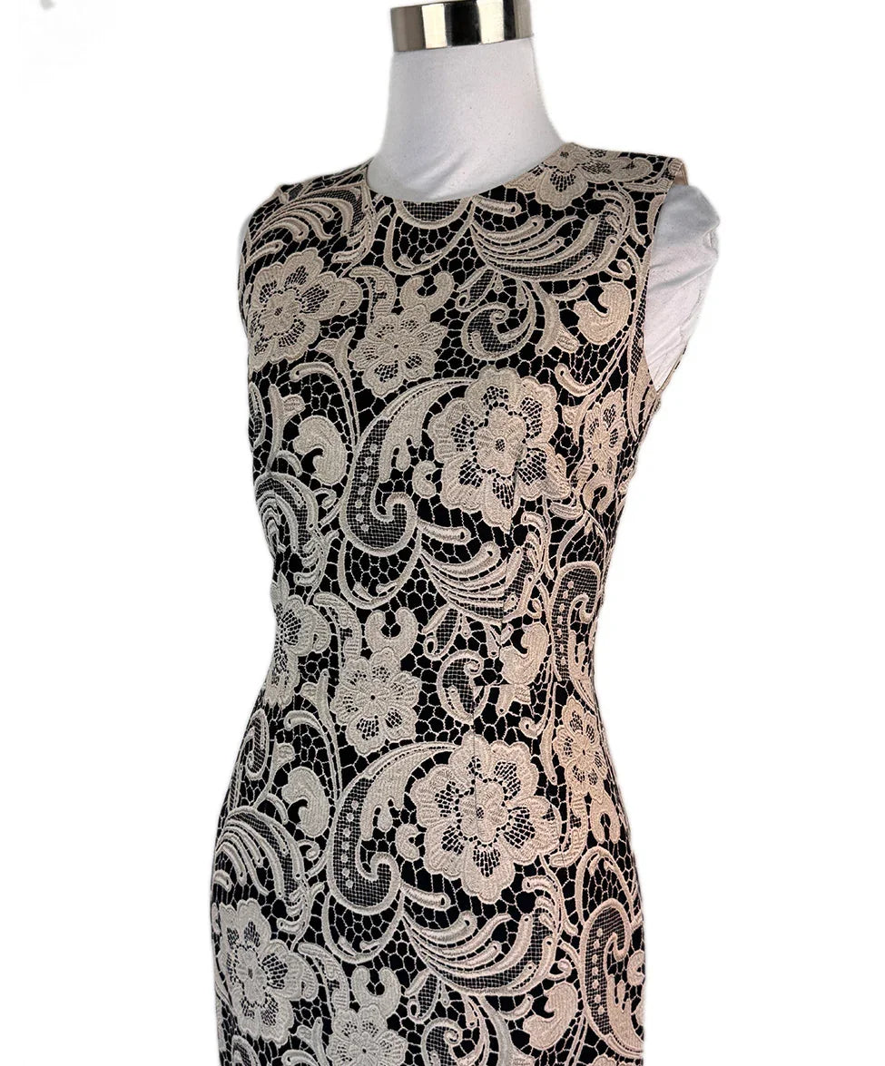 Dolce & Gabbana Black & Beige Lace Print Dress sz38 l Michael's Luxury  Consignment – Michael's Consignment NYC