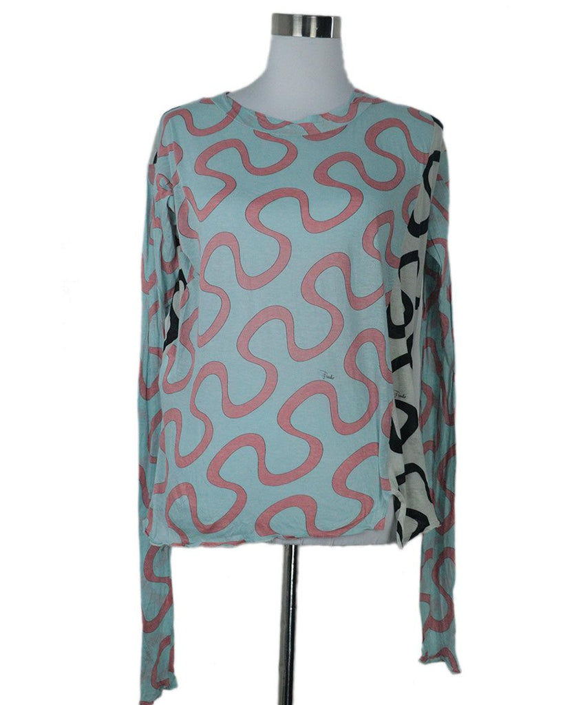 Emilio Pucci Multicolor Print Top sz 4 - Michael's Consignment NYC